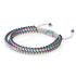 Dreifaltigkeit | Einhorn Silber x Weiß | Dreireihiges Armband